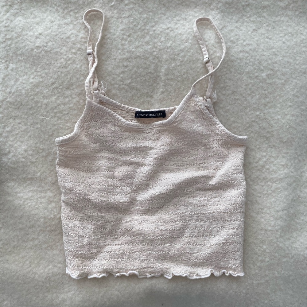 Brandy Melville scrunched crop top